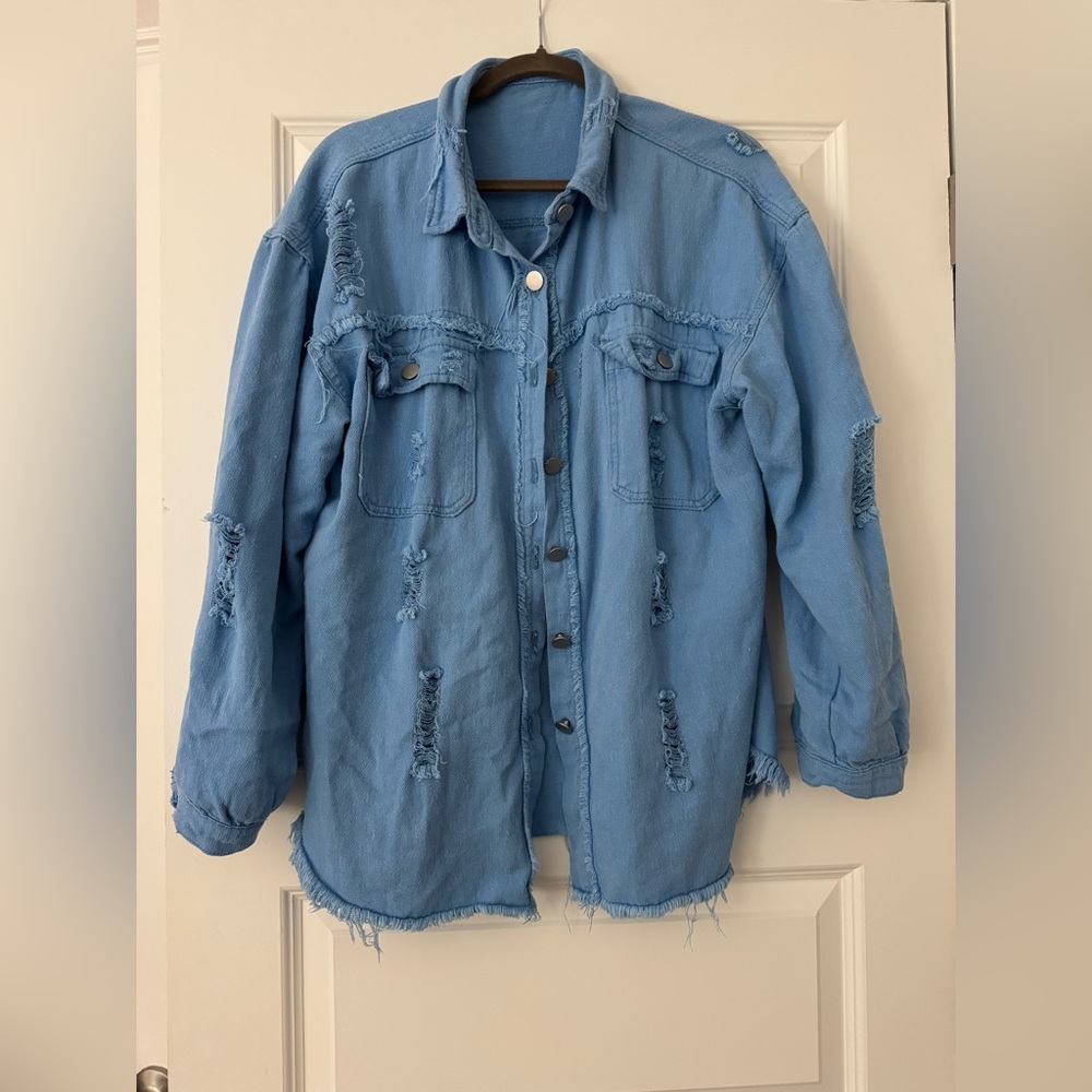 Distressed Blue Jacket